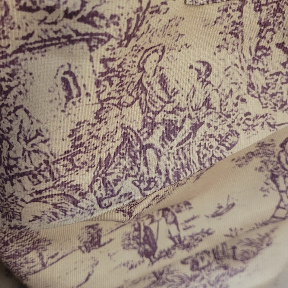 Cider Beige & Purple Toile Cargo Track Pants - Picture 4 of 4